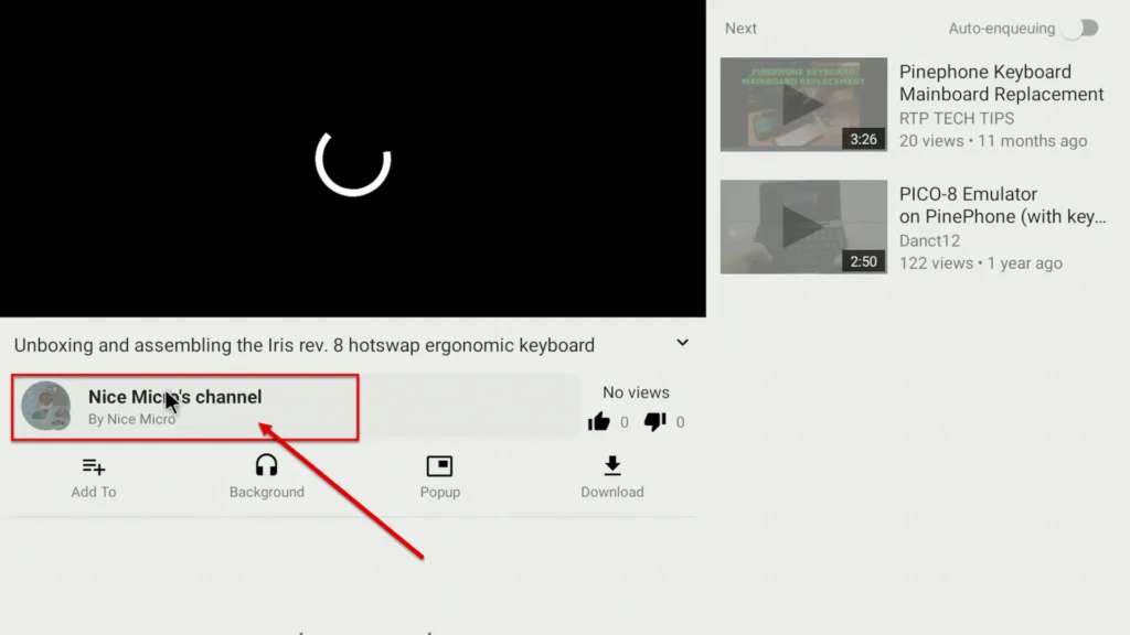 The Name of the Channel You Want to Subscribe to The name of the channel you want to subscribe to bellow the video